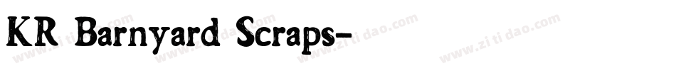 KR Barnyard Scraps字体转换
